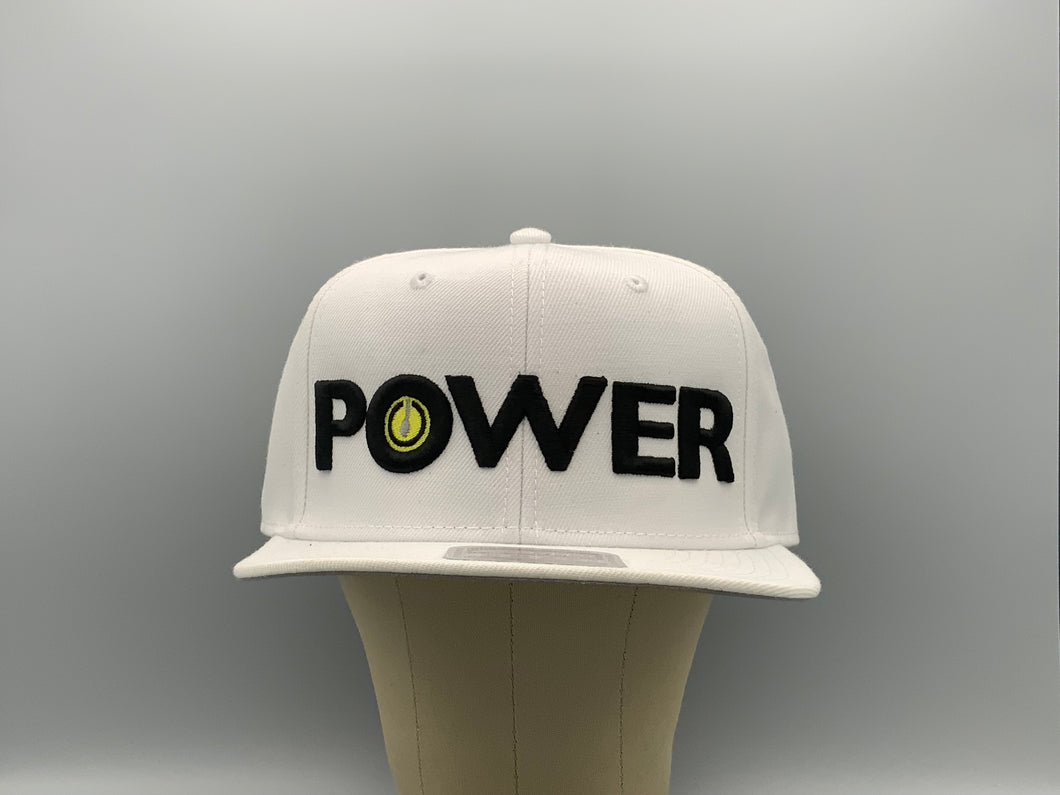 Pointfighter Live Flat Brim 3D puff embroidered “POWER” hat